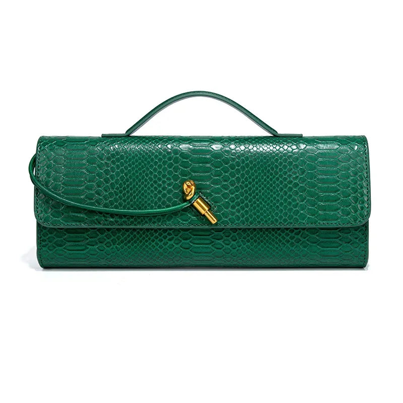 Luxury Women’s Crocodile Top-Handle Crossbody Bag