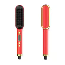 hermostatic Hair Straightening Brush – 5 Temperature Settings, Fast Heating Professional Hair Styler