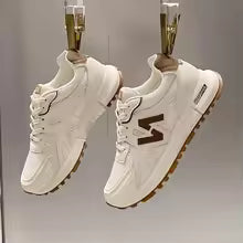 Original Design Women’s Sneakers – Color Match Lace-Up Flats