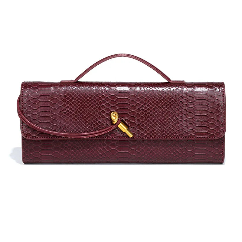 Luxury Women’s Crocodile Top-Handle Crossbody Bag