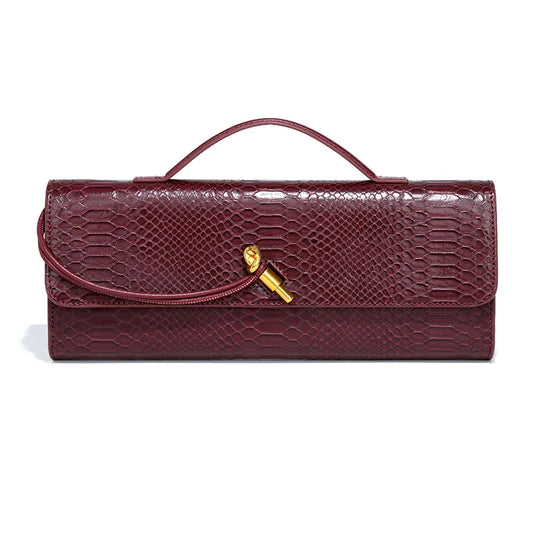 Luxury Women’s Crocodile Top-Handle Crossbody Bag