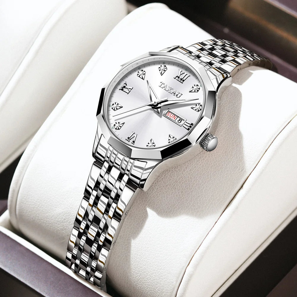 OLEVS Luxury Gold Women’s Watch – Elegant Stainless Steel Quartz