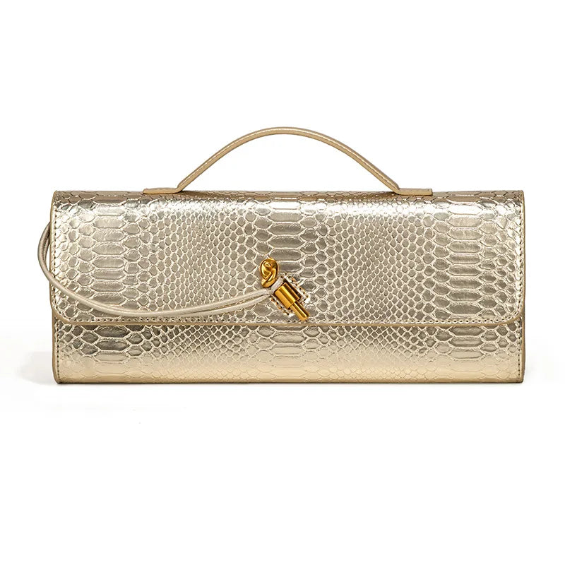 Luxury Women’s Crocodile Top-Handle Crossbody Bag