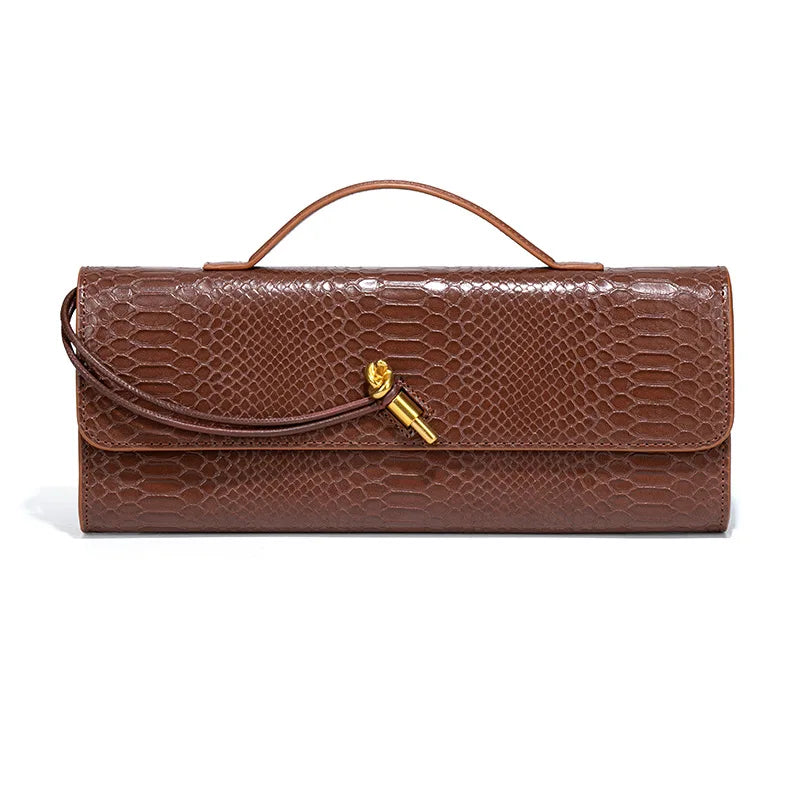 Luxury Women’s Crocodile Top-Handle Crossbody Bag