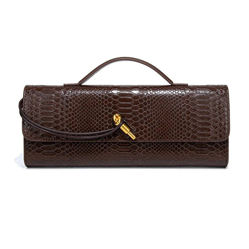 Luxury Women’s Crocodile Top-Handle Crossbody Bag