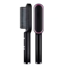 hermostatic Hair Straightening Brush – 5 Temperature Settings, Fast Heating Professional Hair Styler